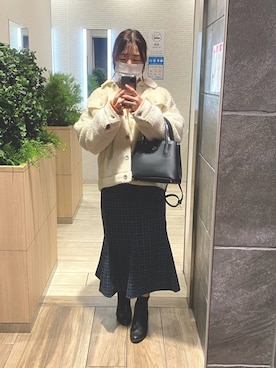 「アイテム（ブルゾン）」を使った、m i s a さん（レディース・159cm・20代）の冬コーディネート