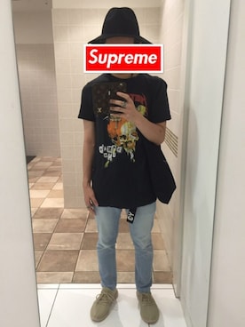 「SAINT LAURENT PARIS（サンローランパリ）のアイテム（トートバッグ）」を使った、genさん（メンズ・170cm）の秋コーディネート