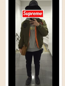 genさん（メンズ・170cm）の冬コーディネート