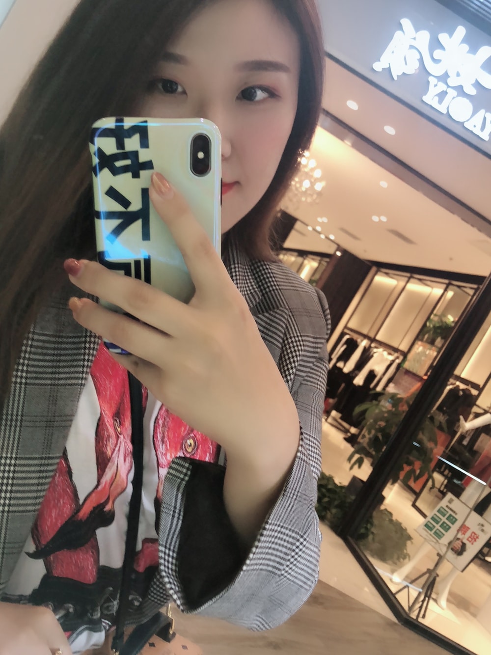 「ONLY NYのアイテム（スーツジャケット、シルバー系）」を使った、Yingying_Rubyさん（レディース・173cm）の秋コーディネートの1枚目の写真