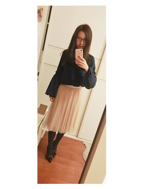 「tulle」｜chloeさん（レディース・163cm）の冬コーディネート