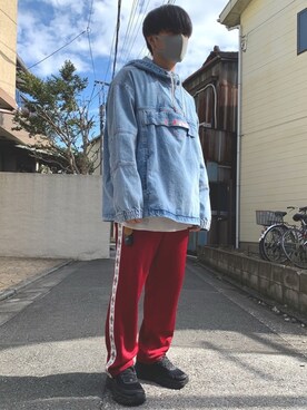 「STUDIO SEVEN（スタジオ セブン）のアイテム（パンツ）」を使った、oKaさん（メンズ・170cm）の冬コーディネート