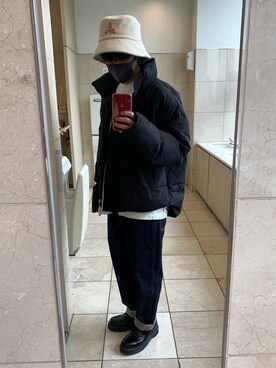 「minsobi（ミンソビ）のアイテム（ジャケット/アウター）」を使った、oKaさん（メンズ・170cm）の春コーディネート