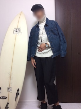「Levi’s ENGINEERED JEANS（リーバイスエンジニアジーンズ）のアイテム（ジャケット/アウター）」を使った、JACKさん（メンズ・174cm）の冬コーディネート