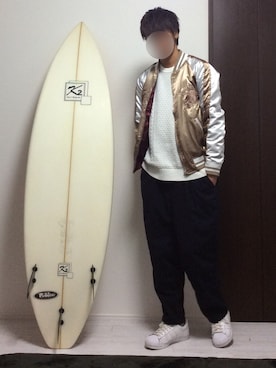 「UP START（アップスタート）のアイテム（ジャケット/アウター）」を使った、JACKさん（メンズ・174cm）の春コーディネート
