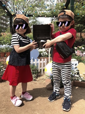 「バラ園」｜mihaさん（キッズ・110cm）の春コーディネート