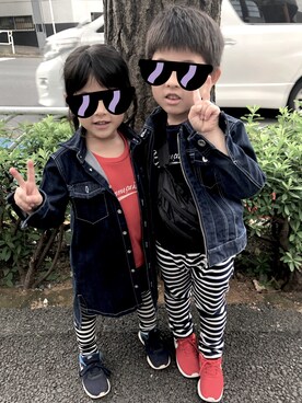 mihaさん（キッズ・110cm）の秋コーディネート