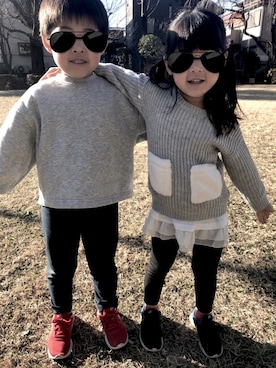 mihaさん（キッズ・110cm）の冬コーディネート