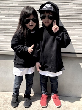 mihaさん（キッズ・110cm）の春コーディネート