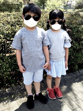 mihaさん（キッズ・110cm）の春コーディネート