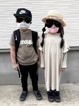 mihaさん（キッズ・110cm）の春コーディネート