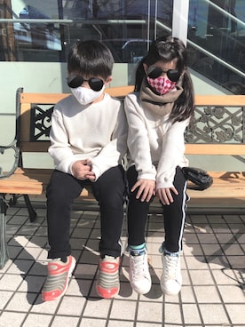 mihaさん（キッズ・120cm）の冬コーディネート