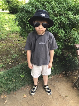 「RAT EFFECT（ラットエフェクト）のアイテム（トップス）」を使った、mihaさん（キッズ・120cm）の夏コーディネート