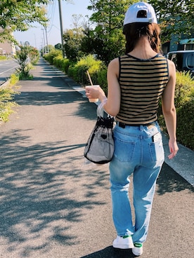 「H&M DIVIDED（エイチアンドエム　ディヴァイデッド）のアイテム（キャップ）」を使った、キョウカさん（レディース・159cm）の秋コーディネート