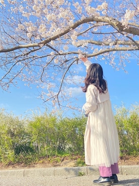 「Seemi. byNICECLAUP（ シーミーバイナイスクラップ）のアイテム（トレンチコート）」を使った、N@g☺︎︎さん（レディース・164cm）の春コーディネート