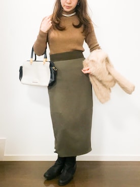 mmmmmさん（レディース・160cm）の冬コーディネート