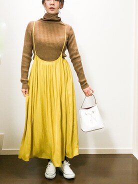 「Luftrobe（ルフトローブ）のアイテム」を使った、mmmmmさん（レディース・160cm）の春コーディネート