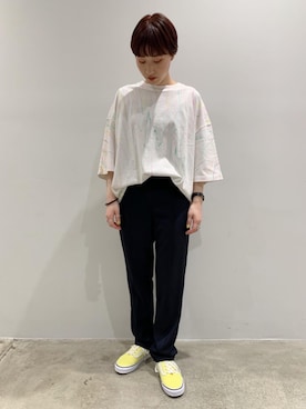 「NEWDOSE（ニュードーズ）のアイテム」を使った、柳澤  風花さん（レディース・154cm）の夏コーディネート