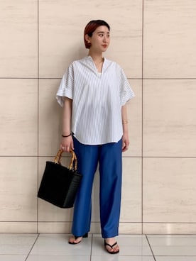 「PHILIPPE AUDIBERT（フィリップ オーディベール）の＜PHILIPPE AUDIBERT（フィリップオーディベール）＞メダルネックレス ∴（ネックレス）」を使った、柳澤  風花さん（レディース・154cm）の春コーディネート