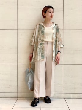 「08sircus（ゼロエイトサーカス）のアイテム」を使った、柳澤  風花さん（レディース・154cm）の春コーディネート
