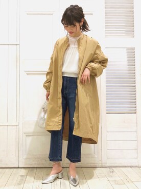 「ROROL（ロロル）のアイテム」を使った、kusuda yoshikoさん（レディース・163cm）の春コーディネート