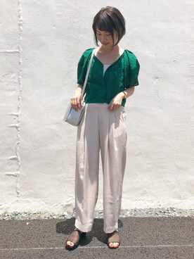 kusuda yoshikoさん（レディース・163cm）の夏コーディネート