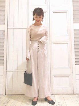 「Lara&Heart（ララアンドハート）のアイテム」を使った、kusuda yoshikoさん（レディース・163cm）の夏コーディネート