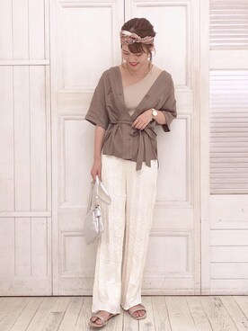 kusuda yoshikoさん（レディース・163cm）の夏コーディネート