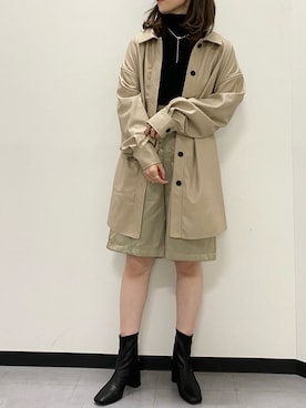 「mystic（ミスティック）のアイテム（ブルゾン）」を使った、kusuda yoshikoさん（レディース・163cm）の秋コーディネート