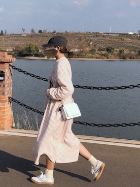 「Carhartt（カーハート）のカーハート ストラップバックキャップ ODESSA  CHARHARTT（キャップ）」を使った、Bibiiiiii_さん（レディース・158cm）の冬コーディネート