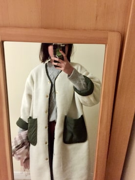 「I am I in fact...（アイアムアイインファクト）のアイテム（その他アウター）」を使った、Kirima♡さん（レディース・166cm）の秋コーディネート