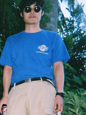 「BEAMS BOY（ビームスボーイ）のアイテム（アクセサリー）」を使った、こうへいくんさん（メンズ・170cm）の夏コーディネート
