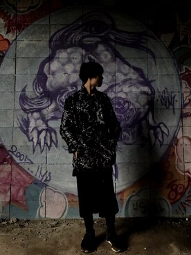 「M.Y.O.B（エム.ワイ.オー.ビー）のアイテム（ナイロンジャケット）」を使った、すこさん（メンズ・172cm）の春コーディネート