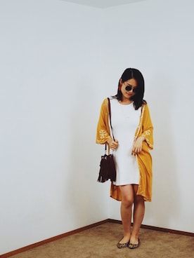 「kimono」｜「アイテム（バッグ）」を使った、Sissi Pengさん（レディース・168cm）の秋コーディネート