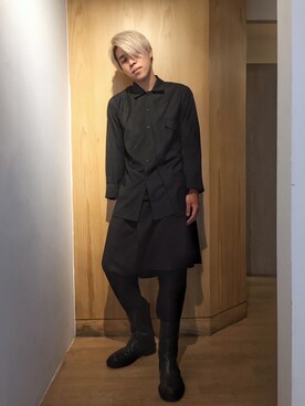 「IMMENSE（イメンス）のアイテム」を使った、Raven Yuさん（メンズ・175cm）の夏コーディネート