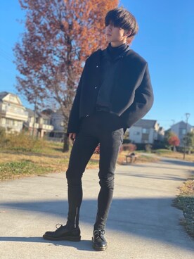 　しみーさん（メンズ・175cm）の冬コーディネート