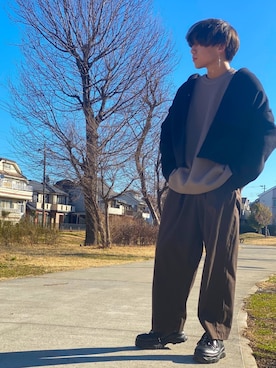 　しみーさん（メンズ・175cm）の冬コーディネート