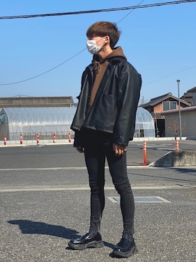 「G.O.C（ジーオーシー）のアイテム（ブルゾン）」を使った、　しみーさん（メンズ・175cm）の冬コーディネート