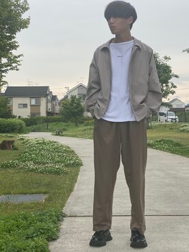 「アイテム（ピアス（片耳用））」を使った、　しみーさん（メンズ・175cm）の春コーディネート