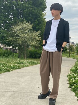 「Lui's（ルイス）のアイテム（その他アウター）」を使った、　しみーさん（メンズ・175cm）の春コーディネート