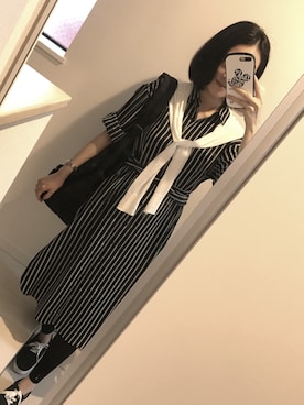 「maternity（マタニティ）のアイテム」を使った、星星さん（レディース・160cm）の秋コーディネート