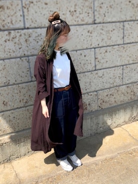 「アイテム（シャツワンピース）」を使った、Moyaさん（レディース・160cm・20代）の夏コーディネート