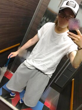 ファッション雑貨を使った スウェットハーフパンツ の人気ファッションコーディネート Wear