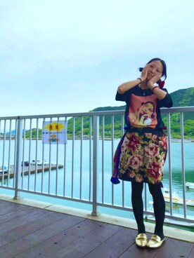 「あちゃちゅむ」｜「アイテム（スリッポン）」を使った、kaoriBROWNさん（レディース・157cm）の春コーディネート