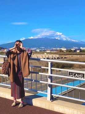 「MILLE REVE（ミルレブ）のアイテム」を使った、kaoriBROWNさん（レディース・157cm）の冬コーディネート