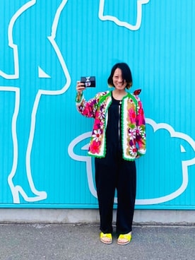 「UNDERCOVER（アンダーカバー）のアイテム（財布/小物）」を使った、kaoriBROWNさん（レディース・157cm）の夏コーディネート