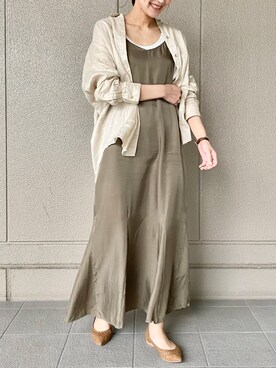 「FRAMeWORK（フレームワーク）のアイテム（ワンピース/ドレス）」を使った、Natsumi.さん（レディース・167cm）の春コーディネート