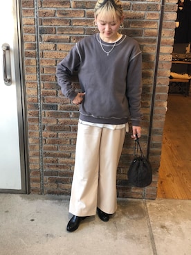 「ステッチ」｜スズノさん（レディース・162cm・10代）の冬コーディネート
