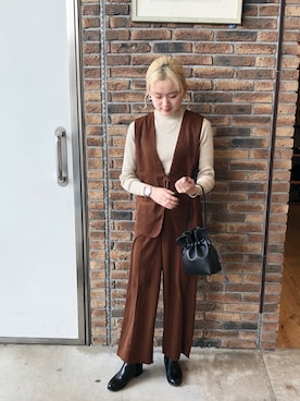 スズノさん（レディース・162cm）の冬コーディネート