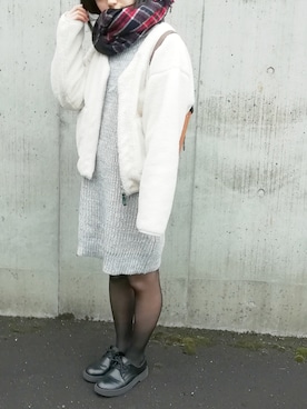 「179/WG（イチナナキュウダブルジー）のアイテム（ジャケット/アウター）」を使った、まえさん（レディース・159cm）の冬コーディネート